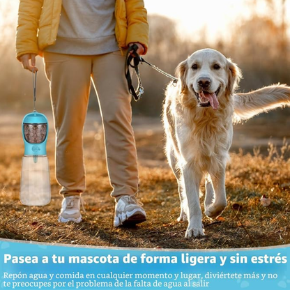 Dispensador Portátil de Agua y Comida