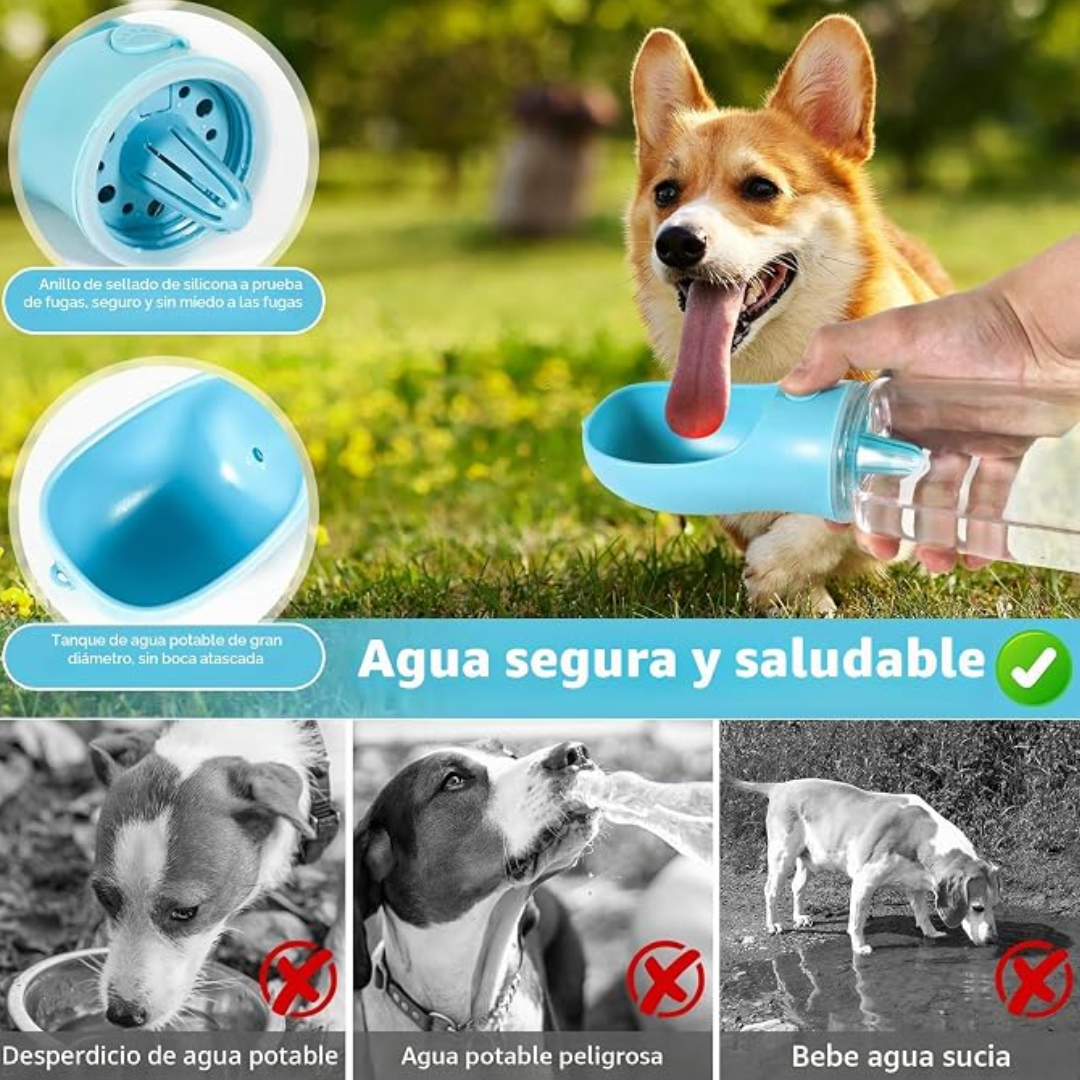 Dispensador Portátil de Agua y Comida