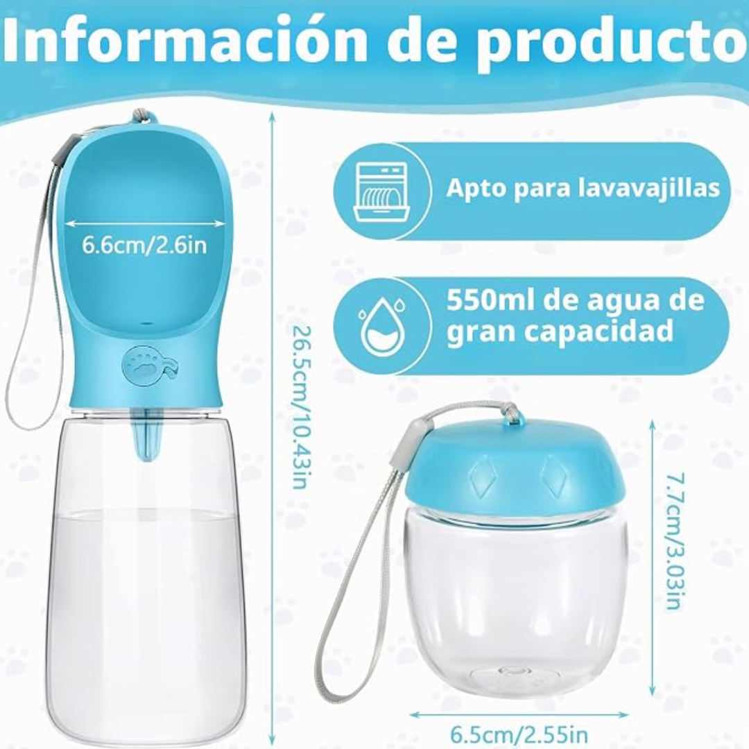 Dispensador Portátil de Agua y Comida