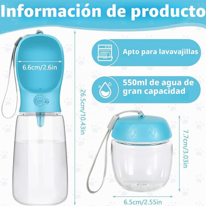 Dispensador Portátil de Agua y Comida
