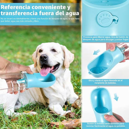 Dispensador Portátil de Agua y Comida
