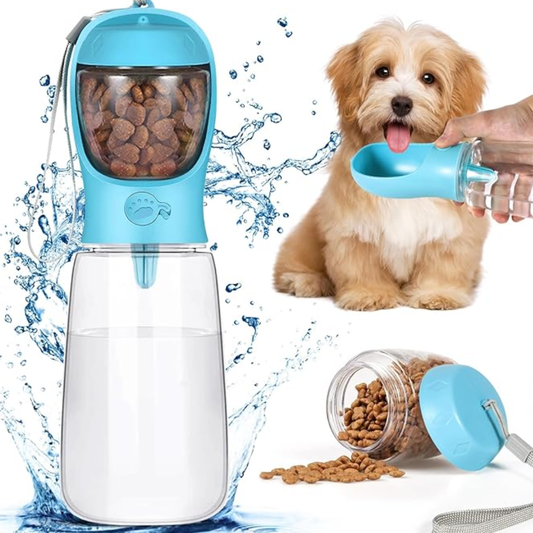 Dispensador Portátil de Agua y Comida